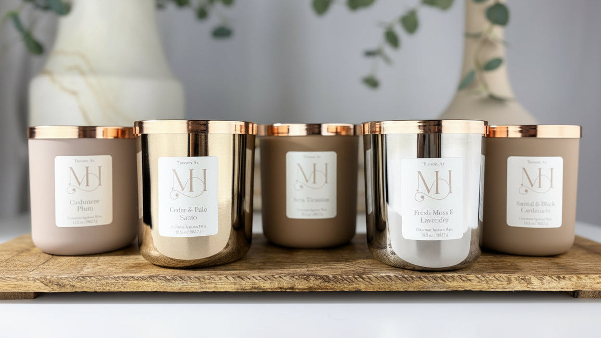 Fresh Moss & Lavender Luxury Candle | Premium Fragrance | 13.5oz Wood-Wick