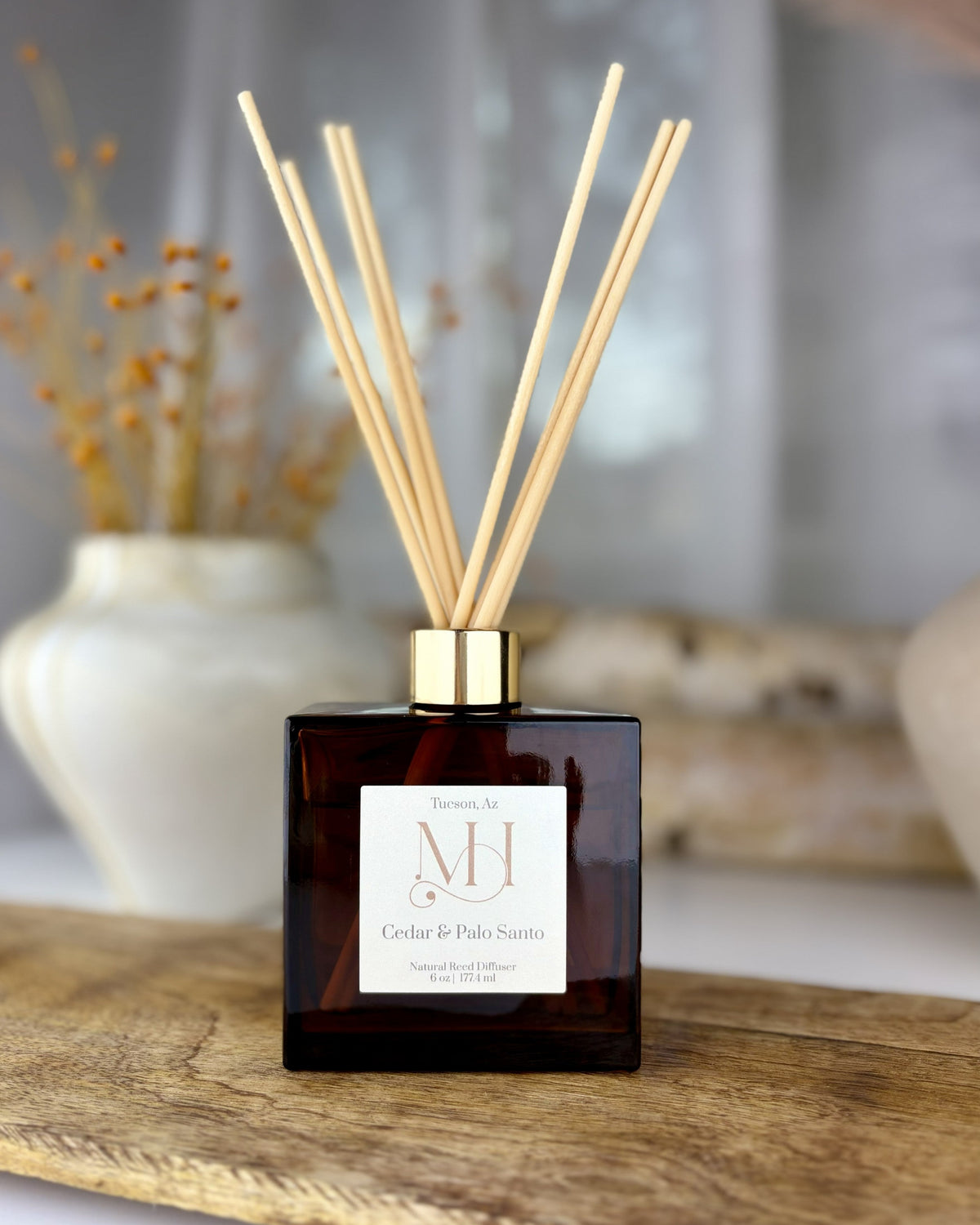 Cedar & Palo Santo | Natural Reed Diffuser