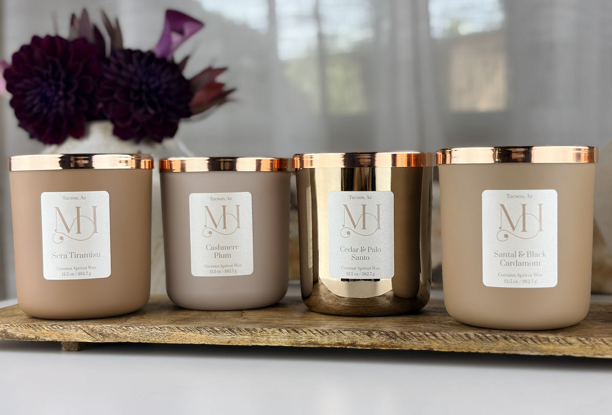 Santal & Black Cardamom Luxury Candle | Premium Fragrance | 13.5oz Double-Wick