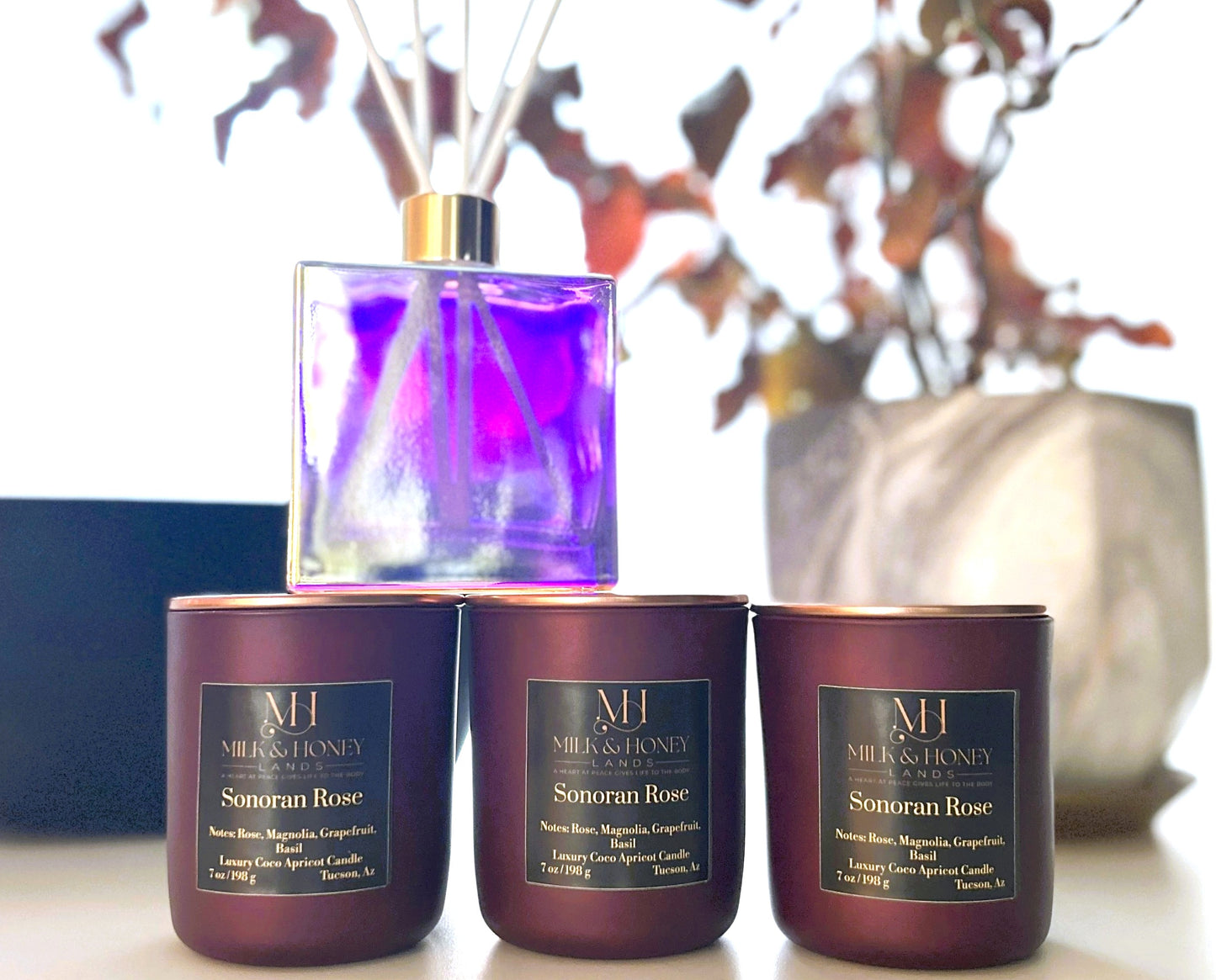 Sonoran Rose Luxury 7oz Candle