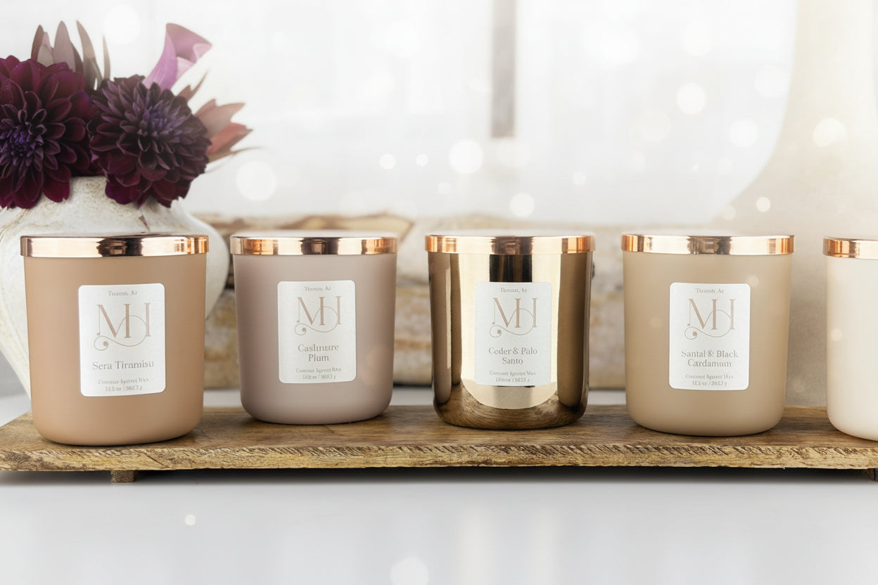 Sera Tiramisu Luxury Candle | Matte Mocha Vessel | 13.5oz Double-Wick