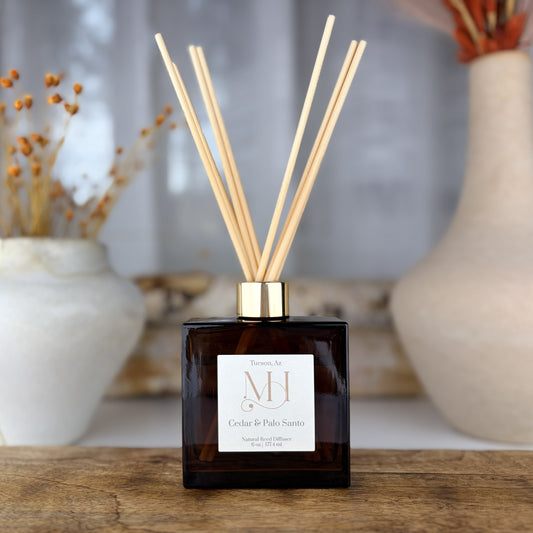 Cedar & Palo Santo | Natural Reed Diffuser