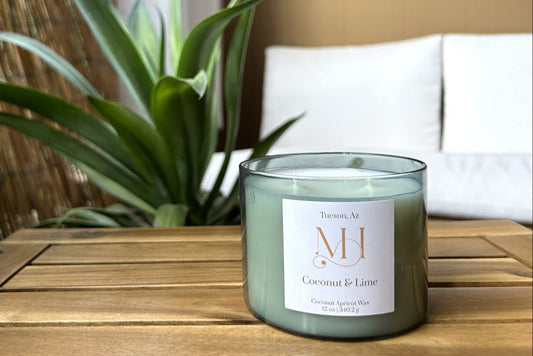 Coconut & Lime | Tropical Aromatherapy | 12 oz Double-Wick Candle