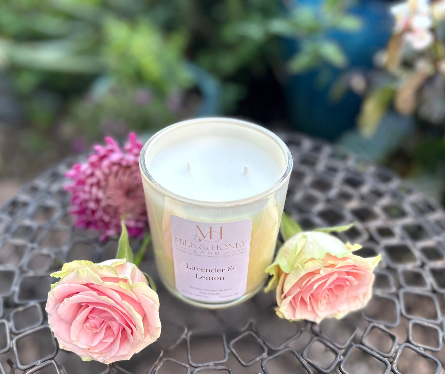 Lavender Lemon Multi-Wick Candle 13.5oz | Spa Aromatherapy