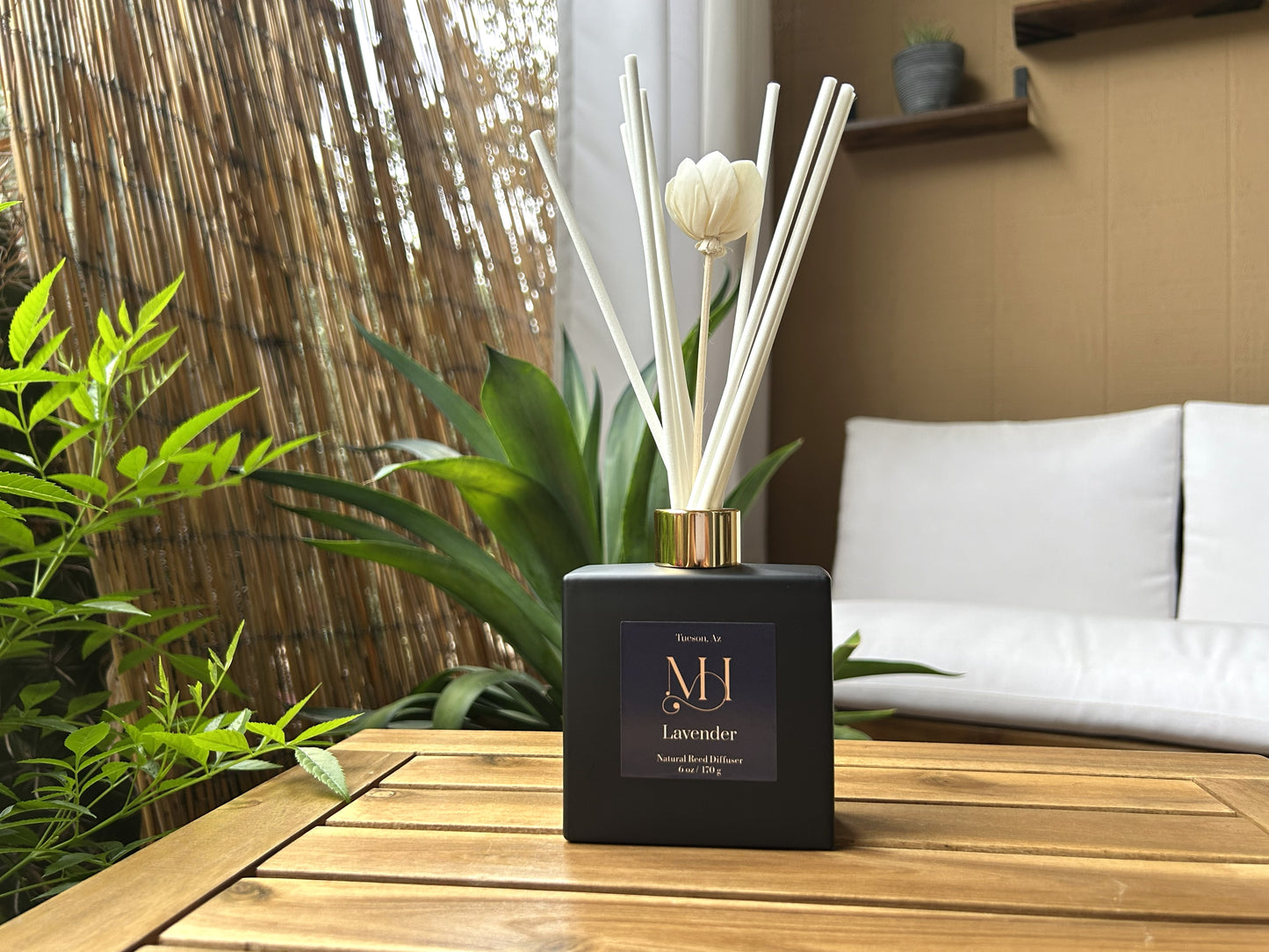 Lavender All-Natural Reed Diffuser | Calming Aromatherapy