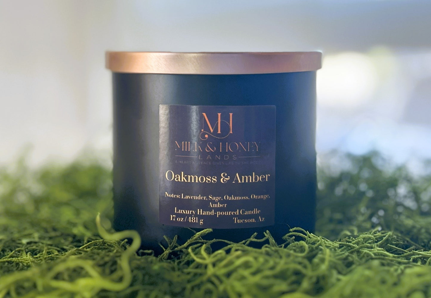 Oakmoss & Amber Luxury Multi-wick Candle
