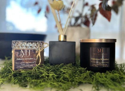 Oakmoss & Amber Luxury 16.5oz Multi-wick Candle