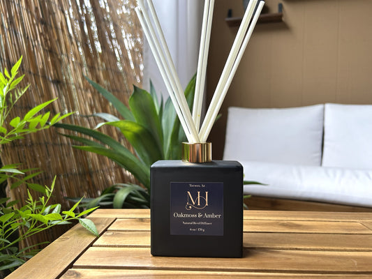 Oakmoss & Amber All-Natural Reed Diffuser | Grounding Aromatherapy