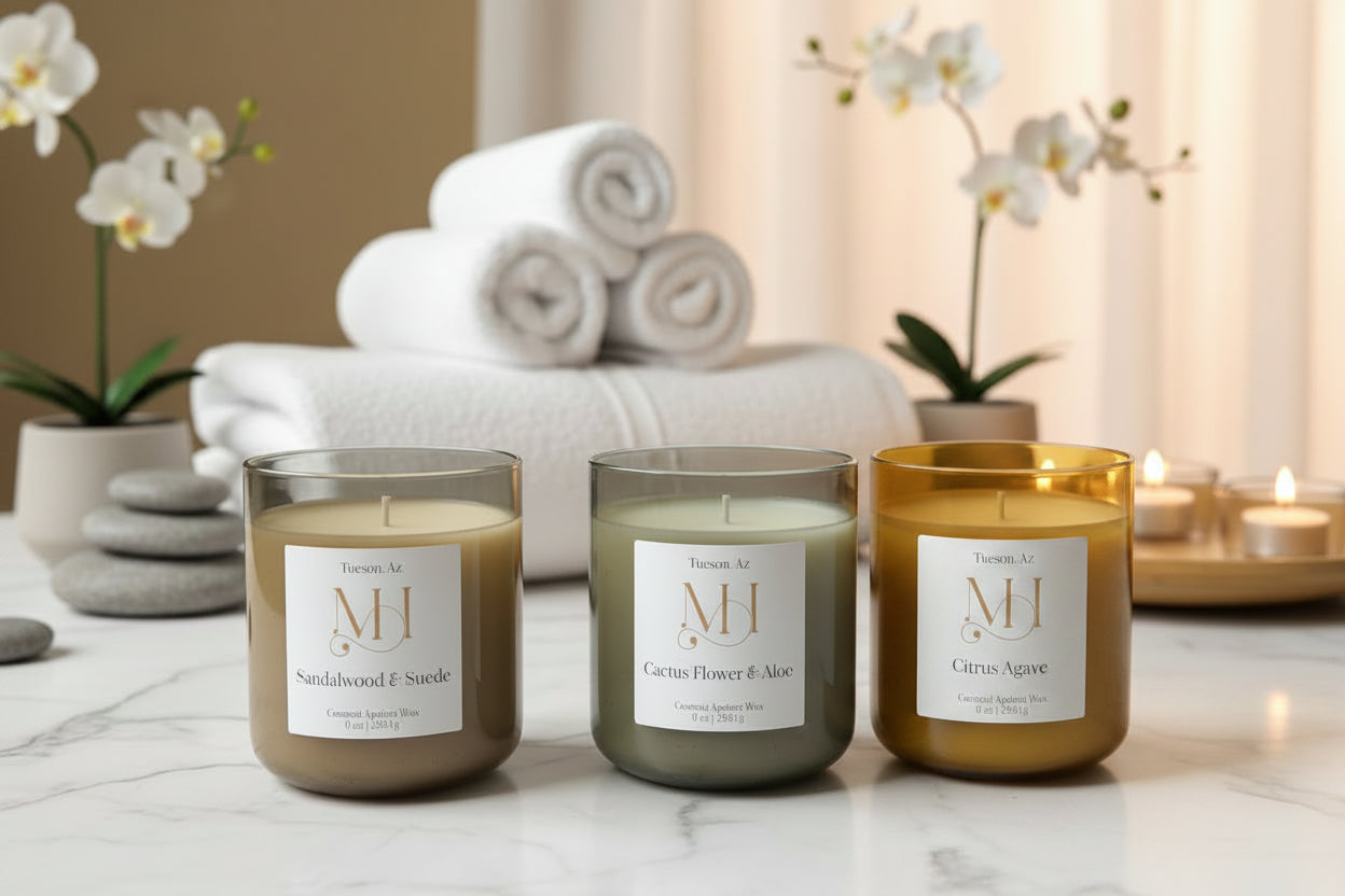 Cactus Flower & Aloe | Refreshing Aromatherapy | 9 oz Cotton Wick Candle | Coconut Apricot Wax