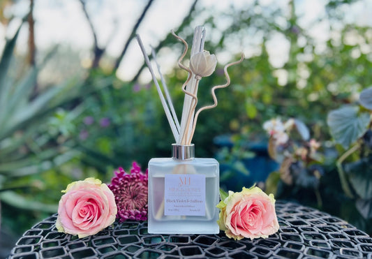 Black Violet & Vetiver All-natural Reed Diffuser